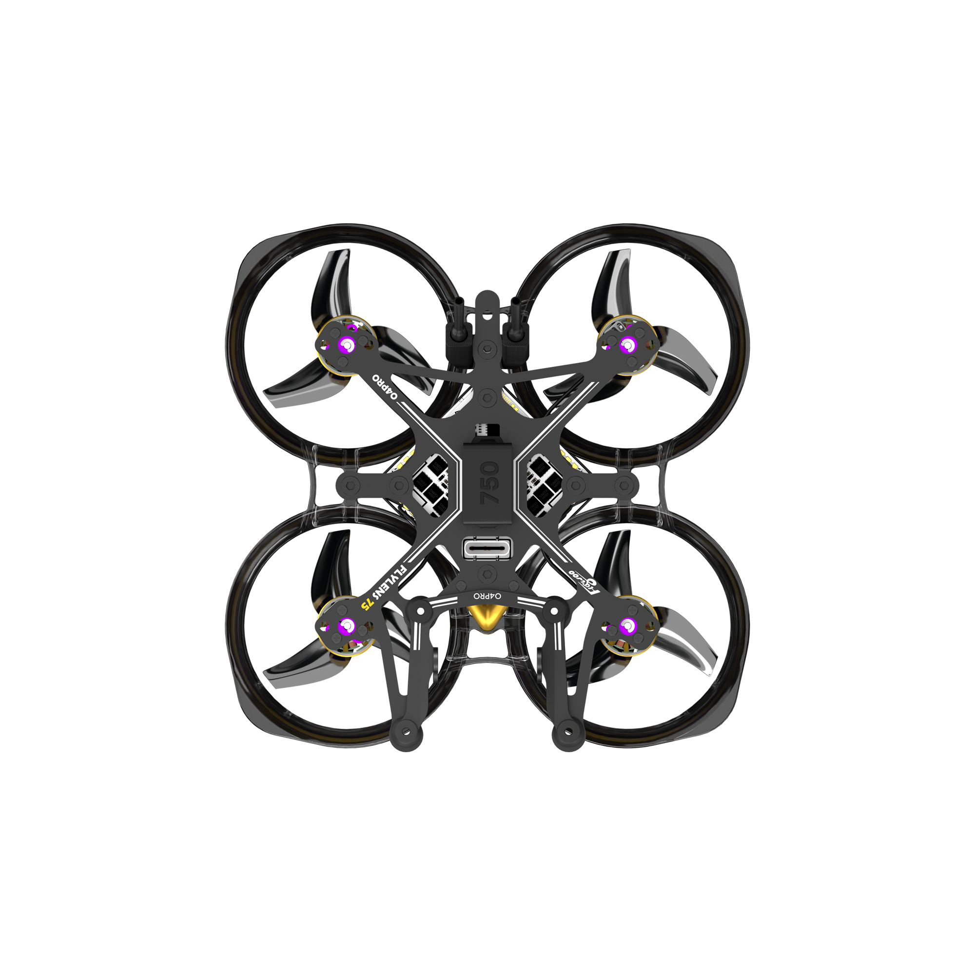 Flywoo FlyLens 75 replacement frame and duct assembly